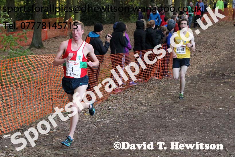 Senior men, 2016 National Cross Country Relays, Berry Hill Park, Mansfield. Photo: David T. Hewitson/Sports for All Pics